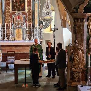 Vor 60 Jahren feierte Pater Koloman OSB seine Primiz in der Pfarrkirche Deutschfeistritz.