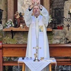 Pater Engelbert in seiner Heimat St. Martin  an Maria Himmelfahrt